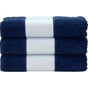 ARTG Bavlněný ručník 450 g/m s bordurou pro sublimační tisk Barva: modrá námořní, Velikost: 50 x 100 cm AR080