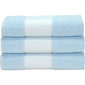 ARTG Bavlněný ručník 450 g/m s bordurou pro sublimační tisk Barva: modrá světlá, Velikost: 50 x 100 cm AR080