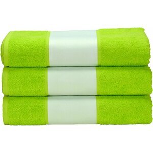 ARTG Bavlněný ručník 450 g/m s bordurou pro sublimační tisk Barva: zelená limetka, Velikost: 50 x 100 cm AR080