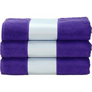 ARTG Bavlněný ručník 450 g/m s bordurou pro sublimační tisk Barva: Fialová, Velikost: 50 x 100 cm AR080