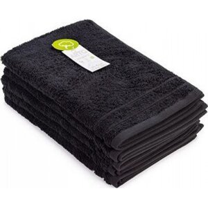 A&R Měkký ručník na ruce z organické bavlny 40 x 60 cm Barva: Černá, Velikost: 40 x 60 cm AR505