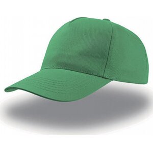 Atlantis Headwear Lehká bavlněná 5panelová kšiltovka Start se zapínáním na suchý zip Barva: Zelená AT502
