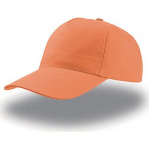 Atlantis Headwear Lehká bavlněná 5panelová kšiltovka Start se zapínáním na suchý zip Barva: Oranžová AT502
