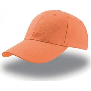 Atlantis Headwear 6panelová kšiltovka Zoom ze směsového materiálu se zapínáním na suchý zip Barva: Oranžová AT608