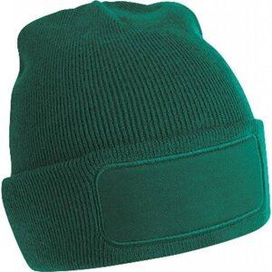 Beechfield Jemná akrylová čepice s potisknutelnou nášivkou Barva: Zelená lahvová CB445