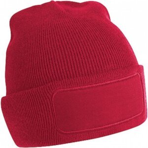 Beechfield Jemná akrylová čepice s potisknutelnou nášivkou Barva: červená klasická CB445