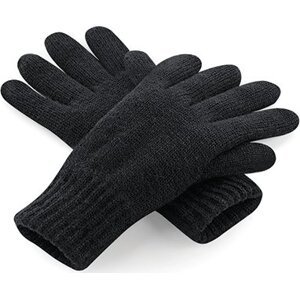 Beechfield Klasické prstové rukavice s izolací Thinsulate™ Barva: Černá, Velikost: L/XL CB495