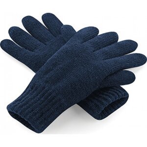 Beechfield Klasické prstové rukavice s izolací Thinsulate™ Barva: modrá námořní, Velikost: L/XL CB495