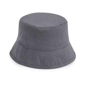 Beechfield Organic Cotton Bucket Hat Barva: Šedá grafitová, Velikost: S/M (58cm)