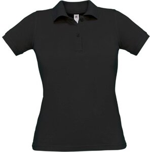 B&C BE INSPIRED Dámské polo tričko Safran s vegan certifikací Barva: Černá, Velikost: L BCPW455