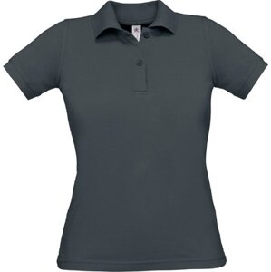 B&C BE INSPIRED Dámské polo tričko Safran s vegan certifikací Barva: šedá tmavá, Velikost: XL BCPW455