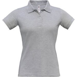 B&C BE INSPIRED Dámské polo tričko Safran s vegan certifikací Barva: šedá melír, Velikost: S BCPW455