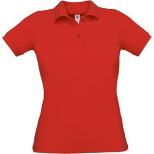 B&C BE INSPIRED Dámské polo tričko Safran s vegan certifikací Barva: Červená, Velikost: M BCPW455