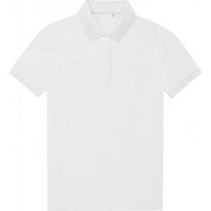 B&C Prodyšná dámská směsová polokošile z jemného piqué Barva: Bílá, Velikost: XL