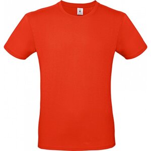 B&C Základní pánské bavlněné tričko BC ve střední gramáži Barva: červená ohnivá, Velikost: 3XL BCTU01T