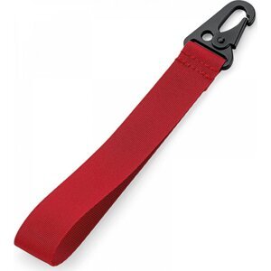 BagBase Šňůrka na klíče s kovovou karabinou Barva: Červená, Velikost: 2,5 x 20,5 cm BG100