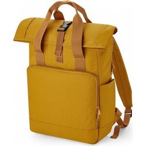 BagBase Rolovací batoh z recyklovaného polyesteru s oddílem na notebook 19 litrů Barva: žlutá hořčicová, Velikost: 30 x 44 x 14 cm BG118L