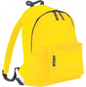 BagBase Fashion batoh se zadním polstrovaným dílem 18 l Barva: žlutá - šedá grafitová, Velikost: 31 x 42 x 21 cm BG125