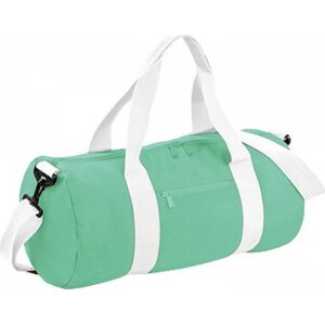 BagBase Sportovní oválná taška přes rameno 20 l Barva: zelená mátová - bílá, Velikost: 50 x 25 x 25 cm BG140
