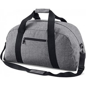 BagBase Klasická cestovní taška Holdall 48 litrů Barva: šedá melír, Velikost: 60 x 31 x 27 cm BG22