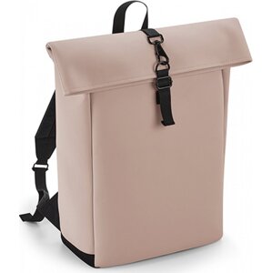 BagBase Minimalistický batoh v matném provedení z recyklovaného polysteru 15 litrů Barva: Nude Pink, Velikost: 28 x 43 x 13 cm BG335
