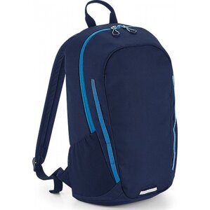 BagBase Městský batoh s kontrastními proužky Barva: námořní - azurová, Velikost: 31 x 48 x 19 cm BG615