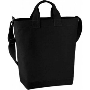 BagBase Plátěná taška do ruky nebo přes rameno s vnitřní kapsou 15 l Barva: Černá, Velikost: 38 x 40 x 14 cm BG673