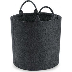 BagBase Plstěnný košík Barva: šedá uhlová melír, Velikost: M (40 x 40 cm) BG728