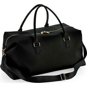 BagBase Cestovní koženková taška Weekender Boutique 53 x 26 x 24 cm Barva: Černá, Velikost: 53 x 26 x 24 cm BG760