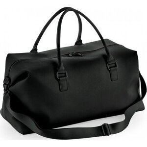 BagBase Cestovní koženková taška Weekender Boutique 53 x 26 x 24 cm Barva: černá - černá, Velikost: 53 x 26 x 24 cm BG760
