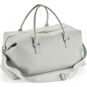 BagBase Cestovní koženková taška Weekender Boutique 53 x 26 x 24 cm Barva: šedá světlá, Velikost: 53 x 26 x 24 cm BG760