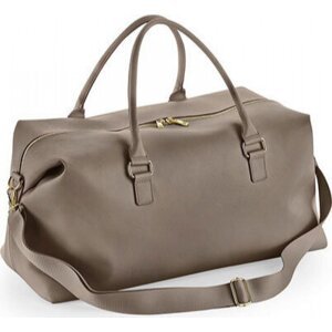 BagBase Cestovní koženková taška Weekender Boutique 53 x 26 x 24 cm Barva: Taupe, Velikost: 53 x 26 x 24 cm BG760