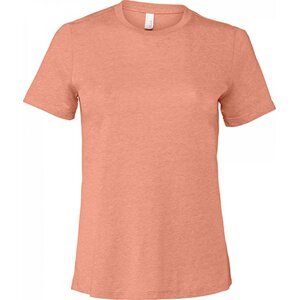 Bella+Canvas Dámské směsové tričko Relaxed s kulatým výstřihem Barva: Pastelová oranžová, Velikost: L BL6400CVC
