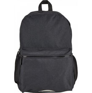 Bags2GO Černě žíhaný městský batoh Ottawa z pevného ripstopu 25 l Barva: Černá, Velikost: 45 x 32 x 16,5 cm BS19017