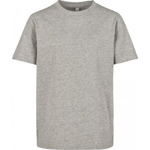 Build Your Brand Teplé dětské tričko ve zúženém a prodlouženém střihu 200 g/m Barva: šedá melír, Velikost: 110/116 BY116