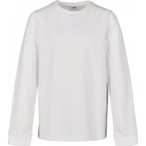 Build Your Brand Dětské teplé tričko s dlouhým rukávem 200 g/m Barva: Bílá, Velikost: 122/128 BY135