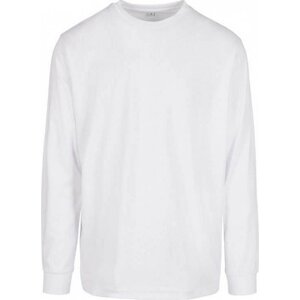 Build Your Brand Organické tričko s dlouhým rukávem s manžetami 180 g/m Barva: Bílá, Velikost: 3XL BY150