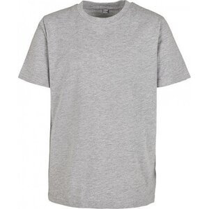 Build Your Brand Dětské tričko Basic ve zúženém a mírně prodlouženém střihu 160 g/m Barva: šedá melír, Velikost: 110/116 BY158