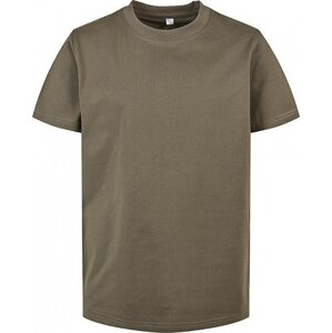 Build Your Brand Dětské tričko Basic ve zúženém a mírně prodlouženém střihu 160 g/m Barva: zelená olivová, Velikost: 110/116 BY158