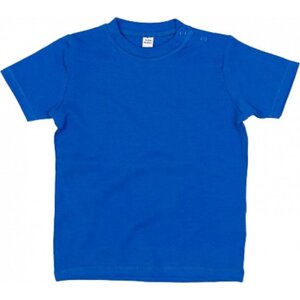 Babybugz Dětské tričko z organické bavlny s patentky na rameni Barva: Cobalt Blue, Velikost: 0-3 měsíců BZ02