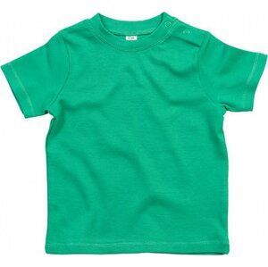 Babybugz Dětské tričko z organické bavlny s patentky na rameni Barva: Kelly Green, Velikost: 6-12 měsíců BZ02
