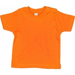 Babybugz Dětské tričko z organické bavlny s patentky na rameni Barva: Orange, Velikost: 0-3 měsíců BZ02