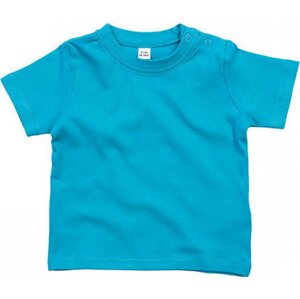 Babybugz Dětské tričko z organické bavlny s patentky na rameni Barva: Surf Blue, Velikost: 0-3 měsíců BZ02