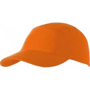 L-merch Dětská 5 panelová sportovní kšiltovka Barva: Oranžová C506