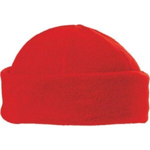 Printwear Teplá hřejivá fleecová dokařská čepice Barva: Červená C738