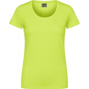 EXCD by Promodoro Žensky vypasované pracovní tričko se zdvojenými švy ideální na výšivku Barva: Limetková žlutá, Velikost: 3XL CD3075