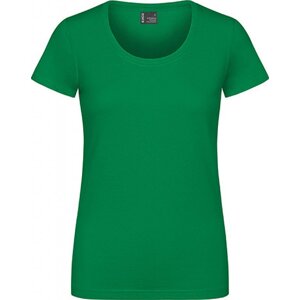 EXCD by Promodoro Žensky vypasované pracovní tričko se zdvojenými švy ideální na výšivku Barva: Zelená lahvová, Velikost: 3XL CD3075