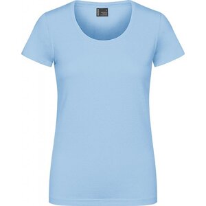 EXCD by Promodoro Žensky vypasované pracovní tričko se zdvojenými švy ideální na výšivku Barva: modrá ledově, Velikost: L CD3075