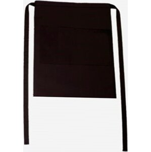 CG Workwear Gastro zástěra Roma s kapsami odolná proti pomačkání 50 x 78 cm Barva: Černá, Velikost: 50 x 78 cm CGW1262