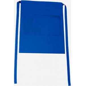 CG Workwear Gastro zástěra Roma s kapsami odolná proti pomačkání 50 x 78 cm Barva: modrá královská, Velikost: 50 x 78 cm CGW1262